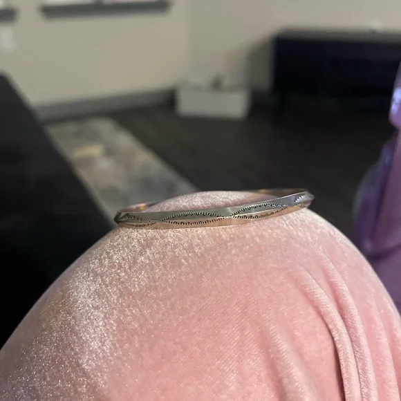 Vintage Sterling silver Aztec bracelet bangle - Picture 4 of 5